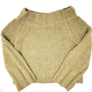 Free People Green Knit Sweater Size XS